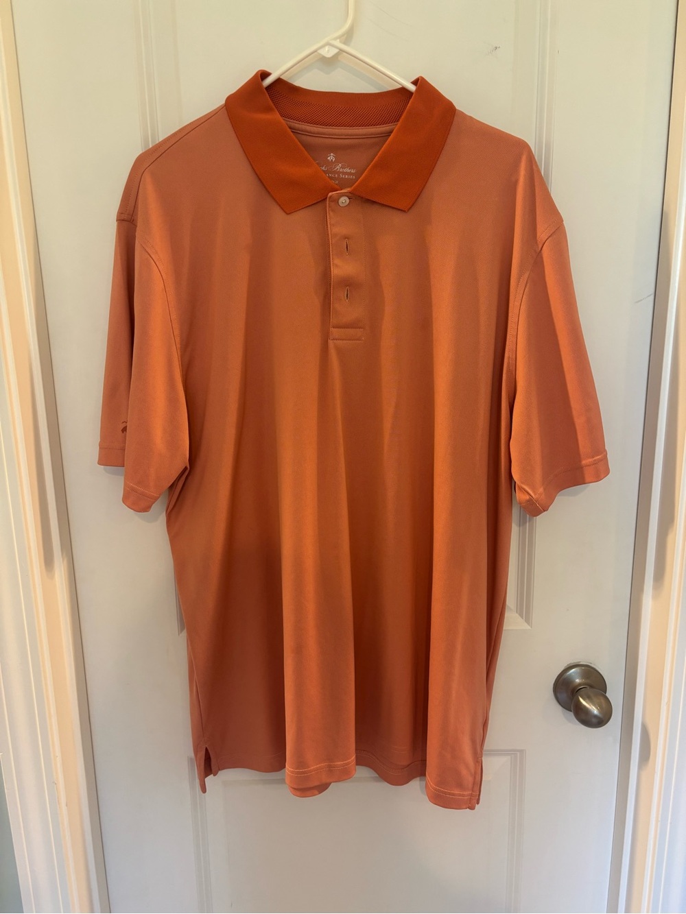 Brooks Brothers Men's Polo Shirt in Rust Orange